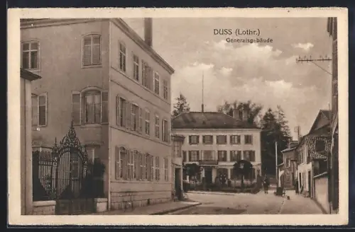 AK Duss /Lothr., Generalsgebäude