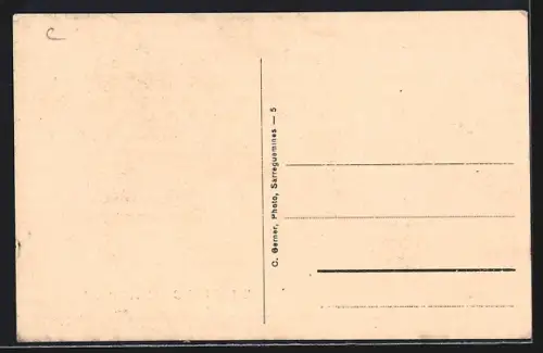 AK Bining /Moselle, Église et bâtiment administratif côte à côte