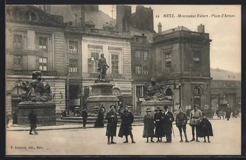 AK Metz, Monument Fabert, Place d`Armes