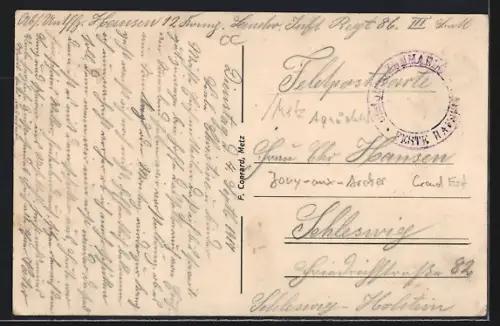 AK Gaudach, Vue de l`aqueduc et des maisons environnantes