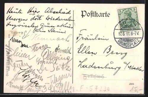 AK Bitsch, Vue du camp d`entraînement des troupes avec le Kasino des officiers