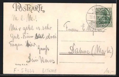 AK Bitche, Vue sur la forteresse et le séminaire épiscopal