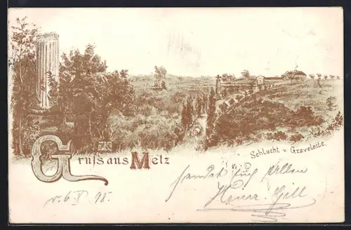 AK Metz, Schlucht von Gravelotte