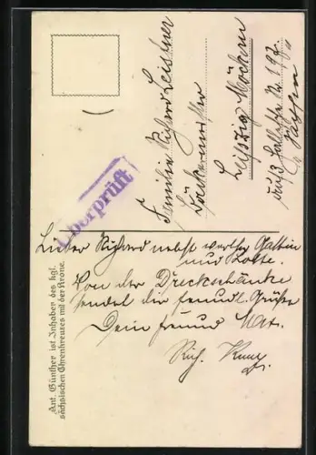 Lied-AK Anton Günther Nr. 25: Lieder in erzgeb. Mundart, Da Draakschenk