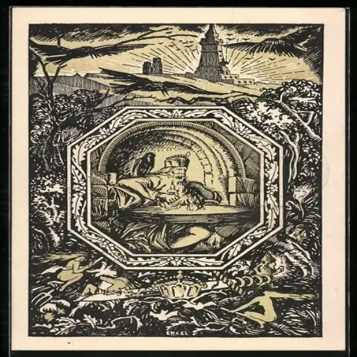 AK Frankenhausen / Kyffh., Zum Anlass des Kyffhäuser- Denkmals