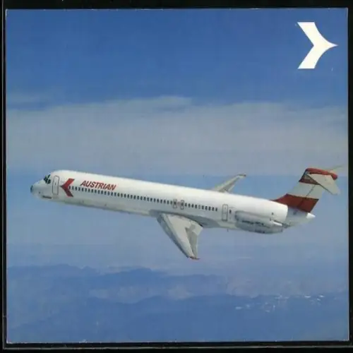 AK Flugzeug Douglas DC-9 Super 80, MD-80, Austrian Airlines
