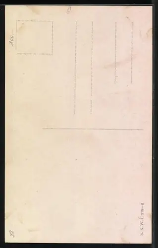 AK Franz Schubert Morgengruss, junge Magd grüsst den aufbrechenden Wanderer