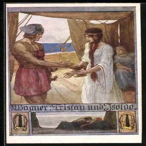 AK Richard Wagner, Tristan und Isolde