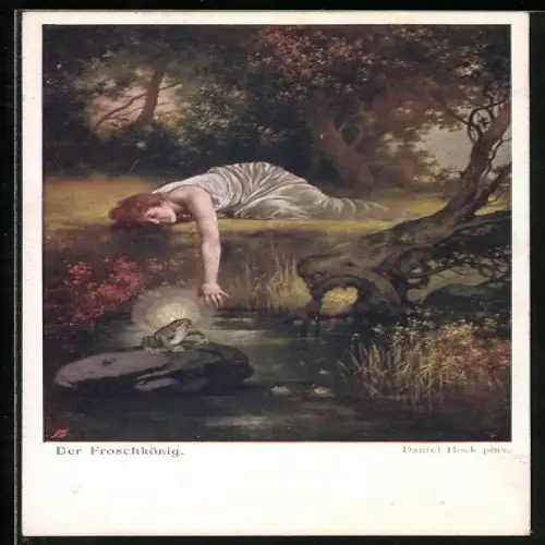 Künstler-AK Der Froschkönig