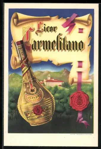 AK Licor Carmelitano, Reklame für alkoholisches Getränk