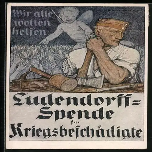 AK Ludendorff-Spende für Kriegsbeschädigte, Wir alle helfen, Tischler