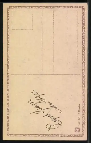 Künstler-AK O. Merte: Pferdekopf mit Geschirr