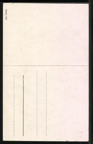 Künstler-AK August Müller - München: Pferd und Spitz in Stall