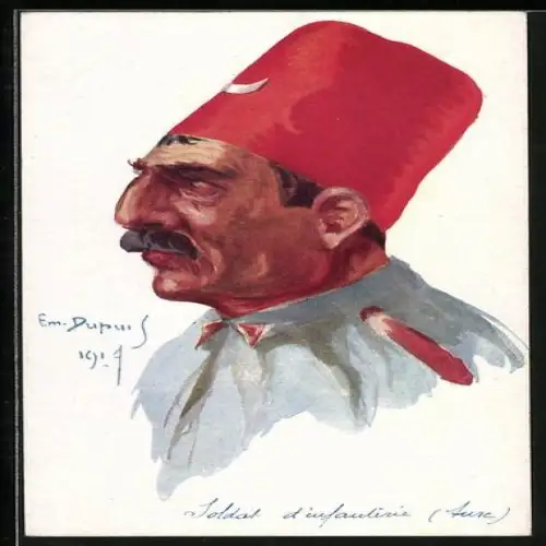 Künstler-AK Em. Dupuis: Soldat d`infanterie