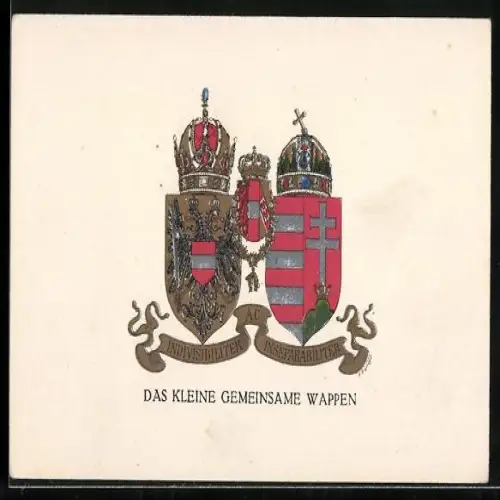 AK Das kleine gemeinsame Wappen von Österreich, Rotes Kreuz