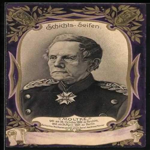 AK Aussig a. d. Elbe, Georg Schicht Seifen- & Kerzenfabrik, Moltke, 1800-1891, Burenkrieg, Medikament