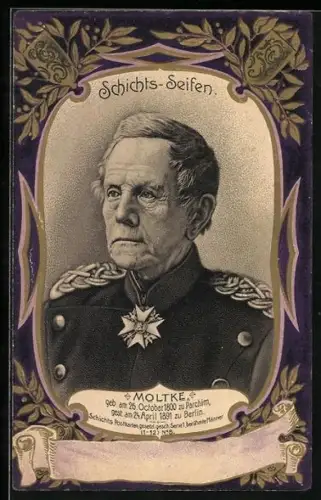 AK Aussig a. d. Elbe, Georg Schicht Seifen- & Kerzenfabrik, Moltke, 1800-1891, Burenkrieg, Medikament