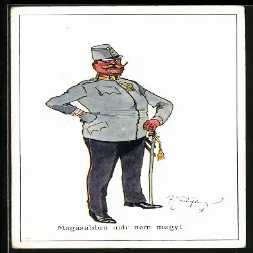 Künstler-AK Fritz Schönpflug: Österr. General mit Orden