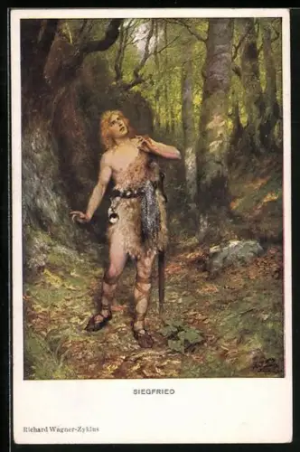 AK Wagners Siegfried im Wald