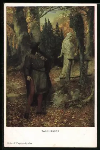 AK Richard Wagner Zyklus, Oper Tannhäuser, Szene aus der Oper