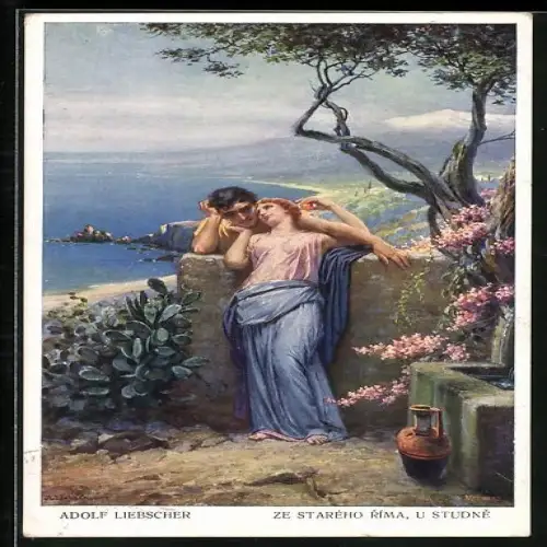 Künstler-AK Adolf Liebscher: Römische Liebe - L`Amour Romain