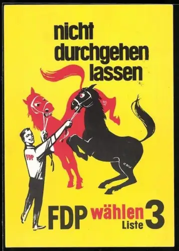 AK Wahlwerbung für die FDP, FDP hält SPD und CDU im Zaum