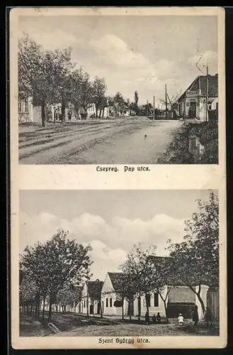 AK Csepreg, Pap utca, Szent György utca