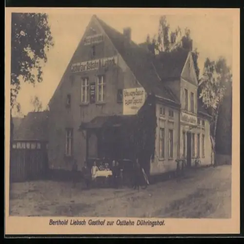 AK Dühringshof, Gasthof zur Ostbahn von Berthold Liebsch