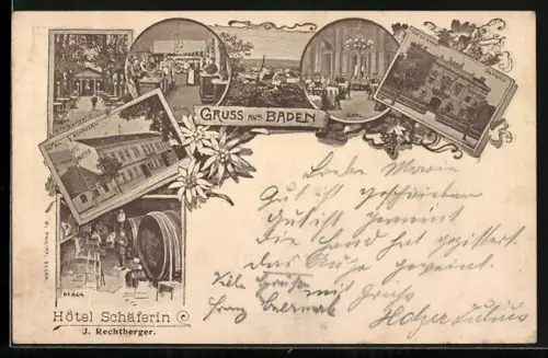 AK Baden, Hotel Schäferin, Hotel Carni