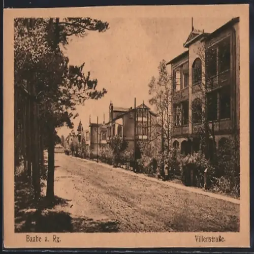 AK Baabe a. Rg., Villenstrasse