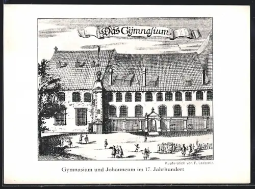 AK Hamburg, Gymnasium und Johanneum im 17. Jahrhundert