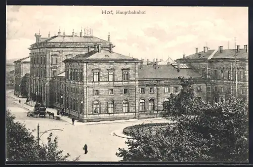 AK Hof / Bayern, Hauptbahnhof