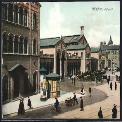 AK München, Bahnhof