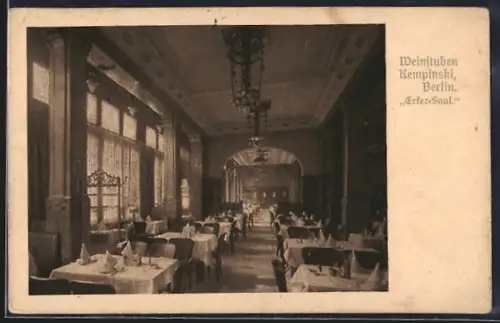 AK Berlin, Restaurant Weinstuben Kempinski, Erster-Saal