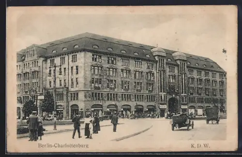 AK Berlin-Charlottenburg, Kaufhaus K. D. W
