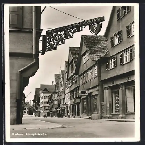 AK Aalen, Hauptstrasse, Heimat-Schubart-Museum