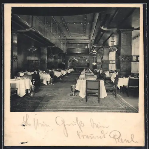 AK Berlin-Tiergarten, Restaurant Weinhaus Rheingold, Galerie-Saal, Potsdamer Platz