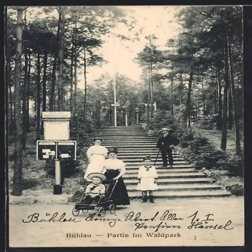 AK Bühlau, Partie im Waldpark