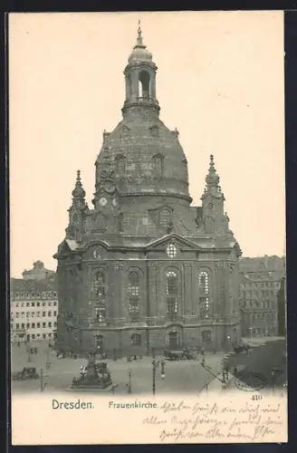 AK Dresden, Ansicht der Frauenkirche