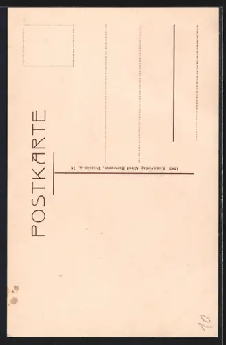 AK Dresden-Neustadt, Blick v. d. Kath. Hofkirche nach Neustadt