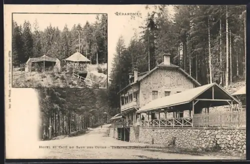 AK Gérardmer, Hôtel et Café du Saut des Cuves, Terrasse et pavillon forestier