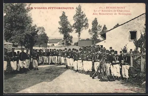 AK Remiremont, Le 15e Bataillon de Chasseurs aux Manoeuvres de Montagne