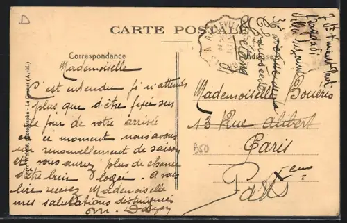 AK Plombières-les-Bains, Hôtel de la Tête d`Or, facade principale de l`établissement