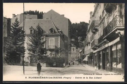 AK Plombières-les-Bains /Vosges, Entrée de la Rue Liétard