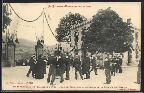 AK Saint-Étienne-lès-Remiremont, 5e Bataillon de Chasseurs à Pied, Jour de Réception à la Fête de Sidi-Brahim