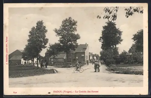 AK Hadol /Vosges, La Croisée des Routes