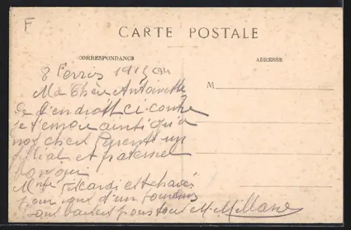 AK Dogneville /Vosges, Rue du Pont avec vue sur l`église et les bâtiments environnants