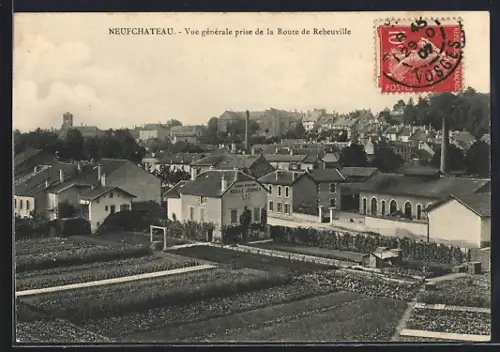 AK Neufchâteau, Vue générale prise de la Route de Rebeuville