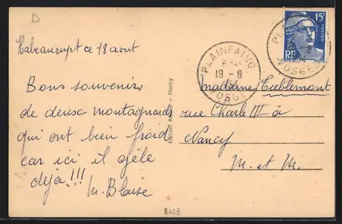 AK Plainfaing, Les Sapins