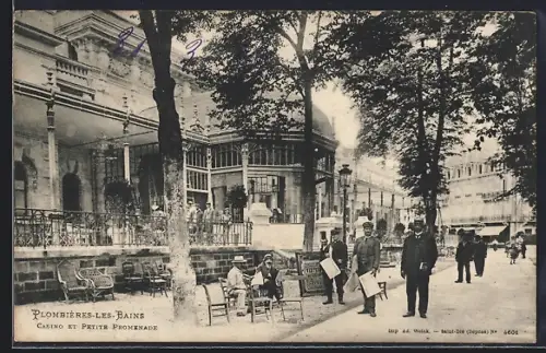 AK Plombières-les-Bains, Casino et Petite Promenade